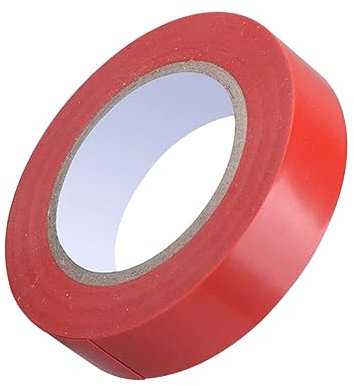 FELTECHELECTR Pvc Waterproof Electrical Insulation Tape Red Strong Adhesive Vinyl Tape for Diy and Home Use for Weatherproof Sealing