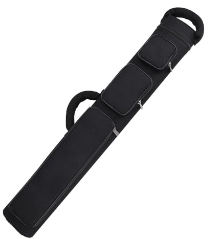 Dilwe Pool-Queue-Tasche, Wasserdichtes Oxford-Tuch, Großes Fassungsvermögen, 6 Löcher, Billard-Queue-Tasche mit Verstellbarem Schultergurt, für Profispieler, Training, Reisen und Outdoor-Aktivitäten