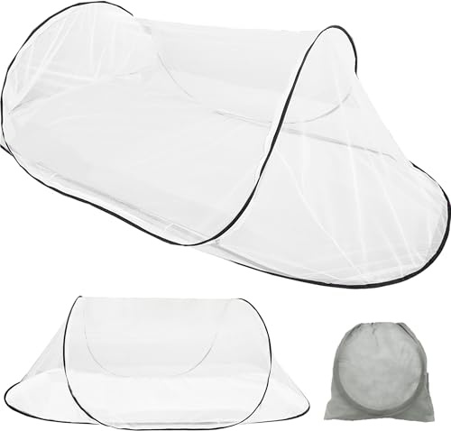 SUQ Faltbares Moskitonetz, Reise Moskitonetz, Tragbarer Insektenschutz, Einfache und Schnelle Installation, Geeignet für Schlafzimmer, Keine Haken, 200 × 80 × 56cm