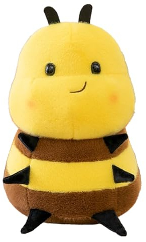 Stofftier Biene Plüschtier,Biene Plüschtier Biene Plüsch Kissen Biene Stofftier,Plüschtier Biene Stofftier Puppe,Kuschelkissen Biene Spielzeug Geschenk für Kinder Geburtstagsgeschenk (35cm,Biene)