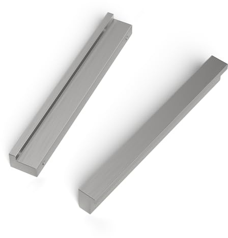 LONTAN 2 Stück Griffe Silber Möbelgriffe 128mm lochabstand Schrankgriffe Küchengriffe für Küchenschränke Türgriffe Schubladengriff