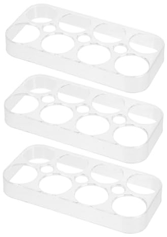 Organisateur D'œufs pour Réfrigérateur 4 Pièces, Pp, 8 Compartiments | Boîte Compacte Empilable et Démontable, Usage Frigo ou Plan de Travail, Format Pratique