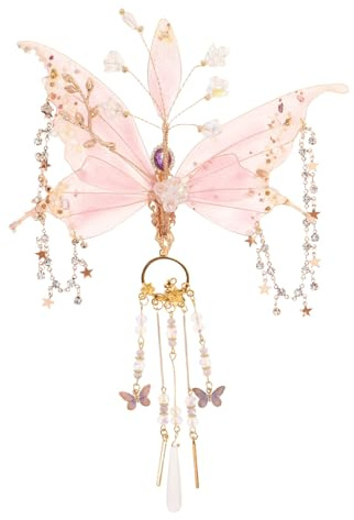 Homoyoyo Épingle à Cheveux Inspirée Chine avec Franges Accessoire Léger et Confortable Style Ancien Romantique pour Mariages Bals et Cosplay