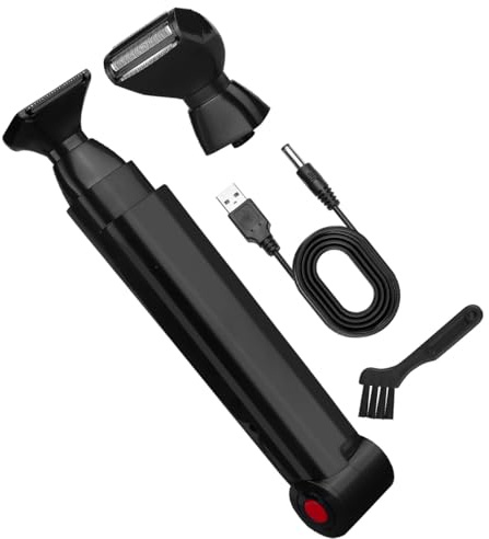 DUZEPA Rasoirs pour le dos pour hommes, rasoirs pour le corps pliables, rasoir électrique à long manche, tondeuse pour le corps pour hommes pour le dos, tondeuse à cheveux rechargeable