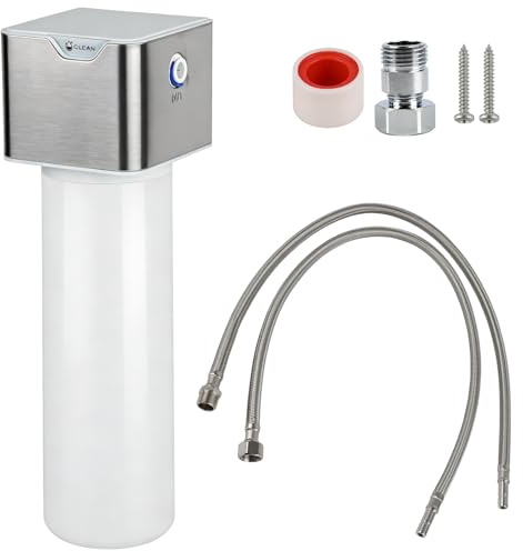 Sistema de filtro de agua bajo fregadero | compatible con tuberías estándar de 1/2 y 3/8 para la cocina del hogar