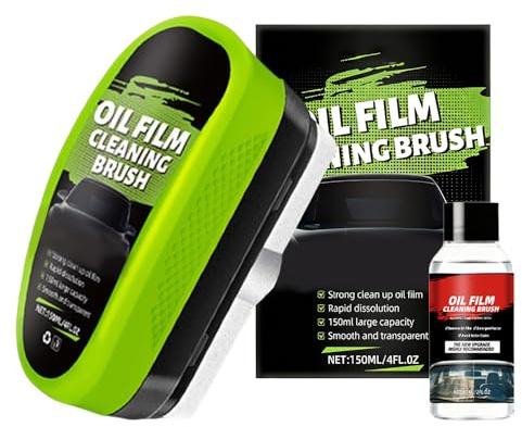Automotive Ölfilm Reinigungsbürste, 2026 Neu Scheibenreiniger Auto Windschutzscheiben Reiniger, Automotive Oil Film Cleaning Brush Ölfilm-Entferner für Windschutzscheiben für Streifenfreie Sicht (1PC)