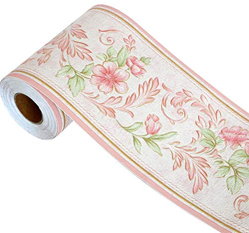 HyFanStr Bordi per Carta da Parati autoadesivi, 3D Rimovibili Bordo per carta da parati per Cucina Bagno, Bordo adesivo Impermeabile 0.1x5m