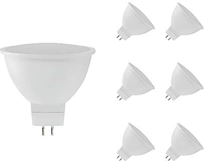 RAYDAN Home - Bombilla Led Spotlight GU5.3 (Pack 6), 8W Potencia, 60W Equivalencia, 700lm, Temperatura Color 3000K/6000K, 120º, Led SMD, Clase Energética G, No Regulables, IP20, 15.000H Vida Útil