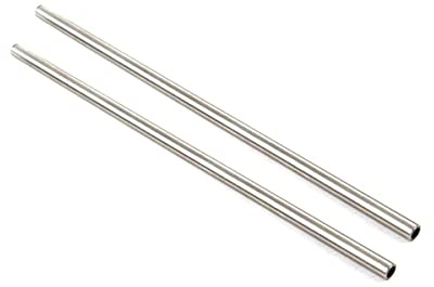 2 Stück 304 Edelstahl gerade Rohrleitung OD 8 mm x 6 mm ID, Länge 250 mm Edelstahlkapillarrohr