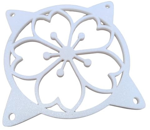 SplashNColor 120mm Sakura Fan Grill Decorative Cover, Super Cute Functional Cherry Blossom Cooling PC Fan Cover Protector for Computer Rig, Sakura PC Accessories Gaming CPU, Easy Installation