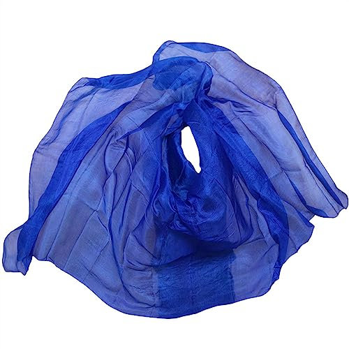 Bauchtanz Schleier Seidenschleier Schal Damen Schal Kostüm Accessoire Bauchtanz rein natürlicher Schleier handgefertigt gefärbter Seidenschleier. Bauchtanz-Kostüm ( Color : Color 7-YE , Size : XXL-400