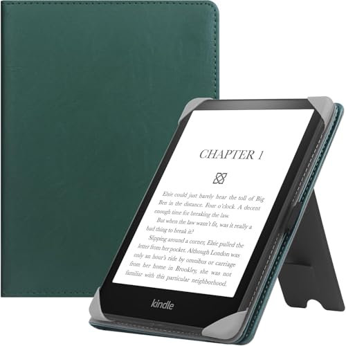 HGWALP Universal Ständer Hülle für 6-7 Zoll eReader,Premium PU Leder Ständer Cover mit Handschlaufe Kompatibel mit Allen 6 6.8 7 Kindle Paperwhite/Colorsoft/Kobo/Tolino/Pocketbook/Sony eReader-MT