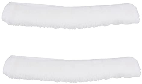 ＡＷＨＡＯ 2PC Microfiber Window Scrubber Sleeve Washer Replacement Washing Cloths 35cm, White, 2 Pcs