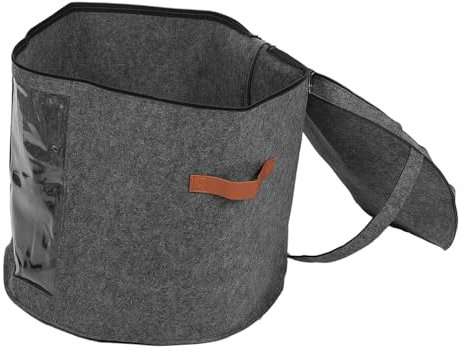 Garneck Runder Hut-tragekasten Tragbare Hut-organizer-box Für Frauen Und Männer Große Aufbewahrungslösung Mit Sichtfenster Und Staubdichtem Design Für Baseball-caps Und