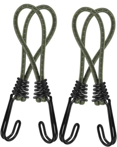 Yardwe Outdoor Camping Clip Haken 4 Stück Zeltschnalle Elastische Zurrgurte Tragbare Seilschnalle Elastizität Für Zelt-abspannleinen