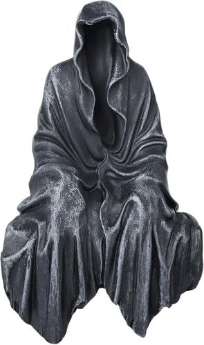 Yuqilin Estatua de la Muerte Figura Gótica de Negra con Bata Negra Negro