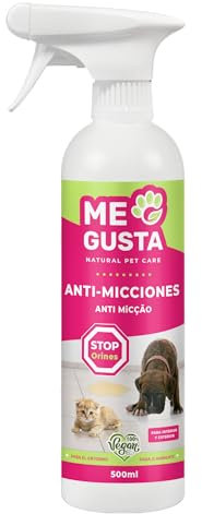 ME GUSTA Antiorines contra Orines de Perros y Gatos | Contiene Activos repelentes Naturales | para Uso Exterior e Interior | Aroma Agradable | Vegan | 500 ml