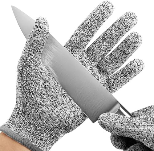 Paire de gants anti-coupures - Protection de niveau 5 - Qualité alimentaire - Taille : M