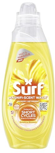 Surf Magnifi-Scent Wash Sunshine Blossom Laundry Liquid For Short Cycles Fast and Fabulous Fragrance 1.08 L (40 Washes)