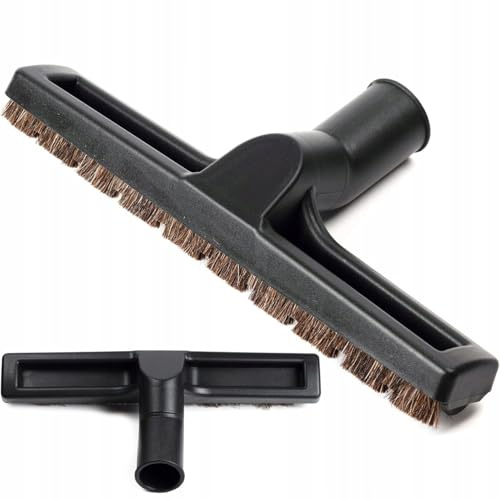 Rosfix Parkettbürste Naturborsten 35mm 30cm Schwarz Kompatibel mit Karcher