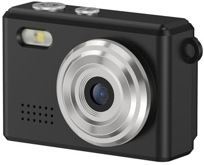 Camnoon 1080P Kompaktkamera, Schlüsselanhänger-Kamera, 12 MP Foto, mit LED-Display, 6 Filter, LED-Licht, Schlüsselbund für Reise, studien, aufzeichnung (Schwarz)