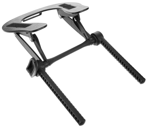HOUDERCO Tragbare Ablage für Massagetisch Kopfstütze, Schwarz Kunststoff | Kopf und Gesicht, Ergonomisch Geformt, Hautfreundlich, Bequem, Passend für Matten und Massagebetten
