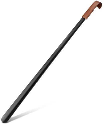 ZOMAKE Extra Long Skohorn,80 cm Metall Skohorn Långskaft för Män,Äldre,Kvinnor,Stort Skohjälpmedel för Kängor(1 st)