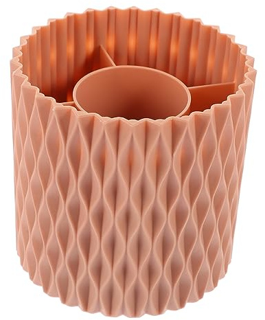 SHERCHPRY Pot Pinceaux Maquillage Rotatif Capacité Importante Organisateur De Brosse Bureau Stable Rangement Pratique Plumeaux Et Stylos Décoration Maison Et École