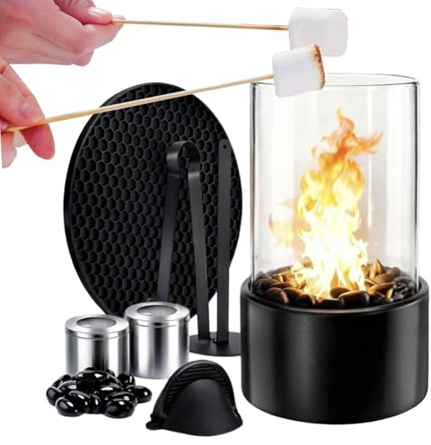 Foyer De Table Portable, Mini Cheminée De Table, Cheminée D'intérieur Et D'extérieur, pour Bureau, Balcon, Salon, Chambre, Maison Et Fêtes