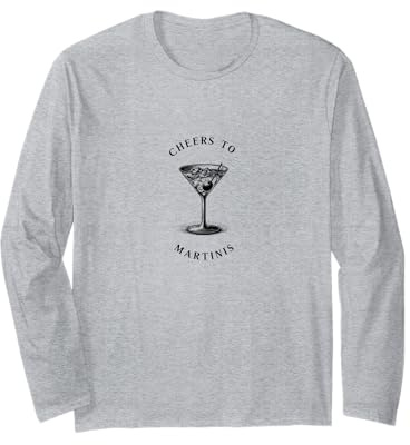 Martini Glass, Simple Long Sleeve T-Shirt