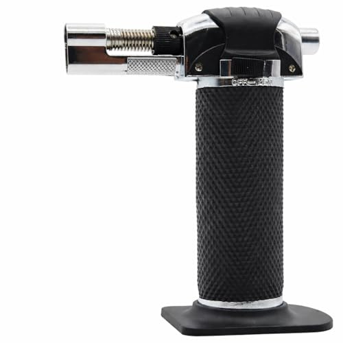 Aspect Blow Torch, Refillable Torch with Adjustable Jet Flame and Safety Lock for Cooking, Creme Brulee, BBQ & Baking, Welding, Industrial, Kitchen Torch Lighter
