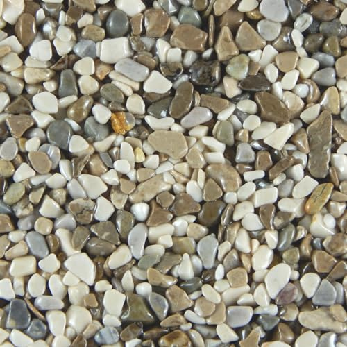 Terralith Marmor - Steinteppich mix milano für 1qm -innen-, Körnung:fein (2-4 mm)