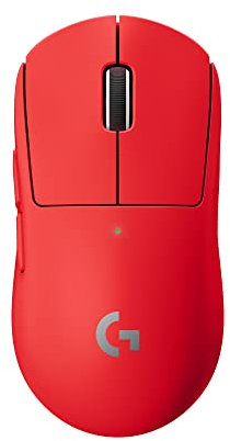 Logitech G PRO X SUPERLIGHT Mouse Gaming Wireless, Leggero 63 g, Sensore HERO 25K, 25.600 DPI, 5 Tasti Programmabili, Lunga Autonomia, Memoria Integrata, per eSport, PC / Mac - Rosso