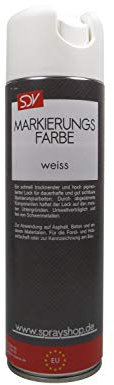 SDV Chemie Markierungsfarbe Weiß 3x 500ml Farbspray Markierspray Markierungsspray Forstspray Forstfarbe Markierungsspray