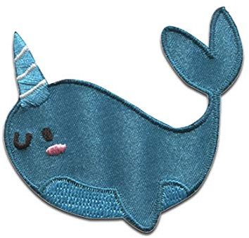 Catch the Patch Wal Pirat Aufnäher zum Aufbügeln 5,6 x 5,1 cm Bügelbild für Kinder mit Karibik Schatz Vintage Original, Bügelpatch Patches Bügelflicken Kindergeburtstag
