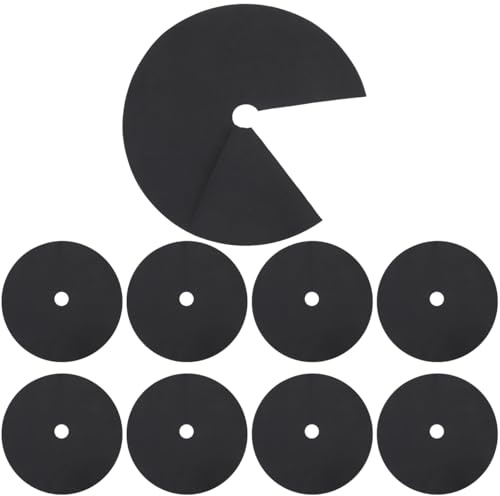 DOITOOL 10 Piezas Discos Antihierbas para Árboles de 52 cm, Tela Protectora de Suelo para Jardín, Cubierta para Plantas y Frutales, Control de Malezas sin Productos Químicos