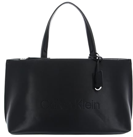 Calvin Klein Damen Set Reisezubehör-Dreifachgefaltete Brieftasche, Ck Black