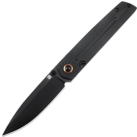 ARTISANCUTLERY Folding Knife SIRIUS (1849P) Black PVD AR-RPM9 Powder Steel Blade Black G10 Handle Pocket Knife EDC Knife