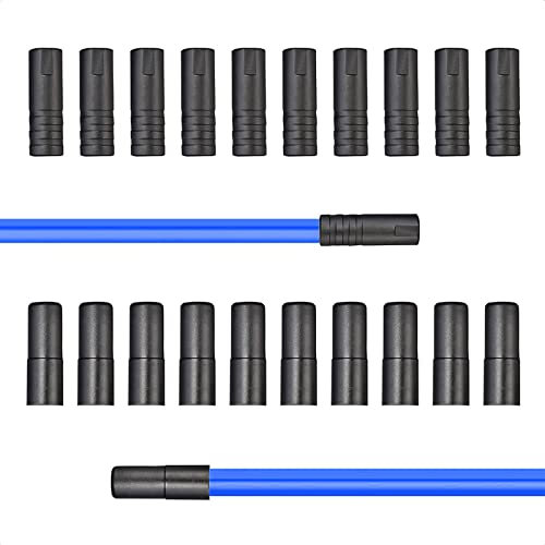 ALEOED 20 piezas de 4 mm y 5 mm de la bicicleta de cambio/freno de la tapa del extremo del cable del cambiador del cambio del cable de alambre de la palanca de cambios para la bici de carretera de MTB