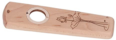 Diaphragm Kazoo Flute Amplified Buzz Acampanica Mundharmonika Professioneller Holz Kazoo Scrape Sound (Ahorn)
