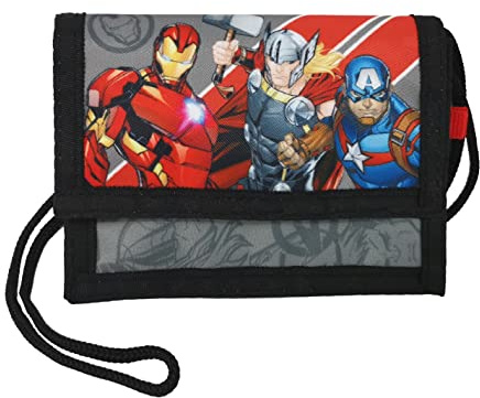 Theonoi Idea de regalo para niños, monedero, monedero, billetera, bolso de pecho, Los Vengadores., 8x12x1 cm, Moderno