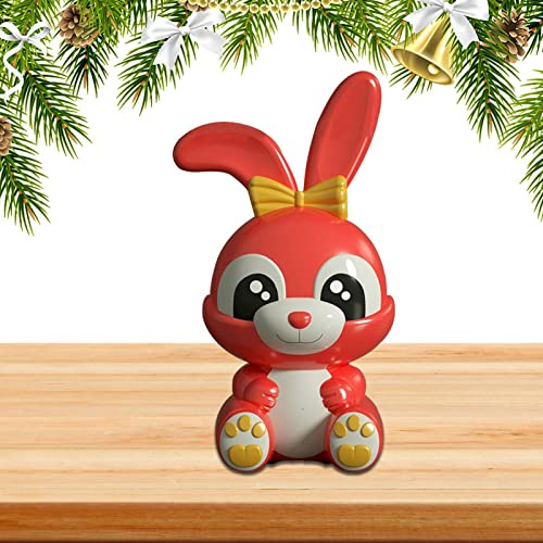 Gesuter Häschen-Sparschwein, Kreative Osterhasen-Spardose mit Lichtern, Kreative Münzbox Spardose Spielzeug Ostern Weihnachten Geburtstagsgeschenk für Jungen Mädchen
