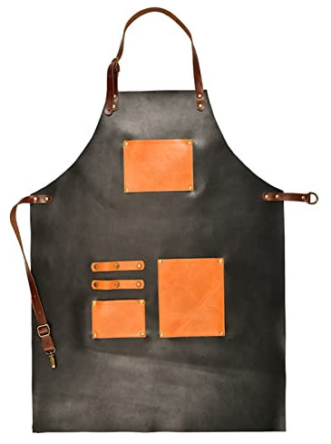 BATTTX Arbeiter Werkzeug Tool Schürze Canvas Einstellbare Arbeitsschürze Mit Großen Taschen For Ingenieure Tischler Handwerker Fit For Küche, Garten, Keramik, Handwerk Werkstatt