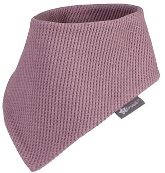 Sterntaler Baby Halstuch Waffelpique für Mädchen - Halsbedeckung für Babys aus Viskose -Mix - Halstuch Baby mit Klettverschluss und Frotteerücken - mattrosa, 1