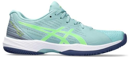 ASICS Solution Swift Ff Padel Sneaker för män, Blågrön nyans elektrisk lime, 43.5 EU
