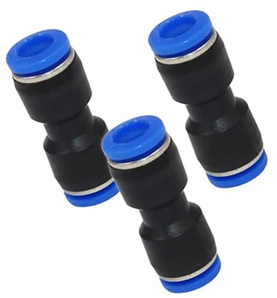 Pneumatik Schlauchverbinder gerade IQS 10mm 3 Stück (3, Verbinder gerade - Ø 10mm)