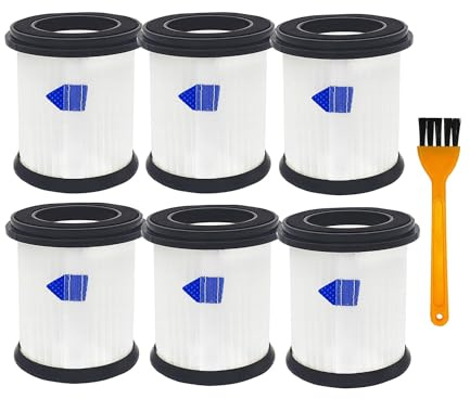 High-Efficiency Filter Replacement for INSE N5S N5T S6T S6P Pro S610/TMA T120 T121 T151 T150 T220 T210 T181 T180 T220 Cordless Vacuum Cleaner -6 pack+1pc Brush
