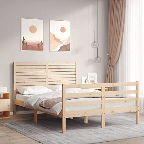 BUKSCYJS Palettenbett,Schrankbettmassivholzbett Mit Kopfteil 120x200 Cmgeeignet FüR Wohnzimmer, Schlafzimmer, Lounge, Balkon, Sofa, Wohnung, GäStezimmer