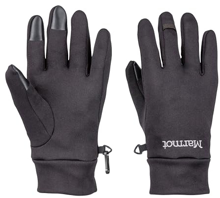 MARMOT Men's Power Stretch Connect Glove, Black, Large