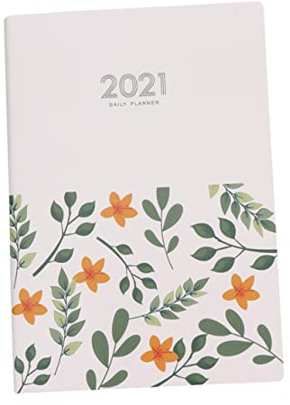 Tofficu A5-planungsbuch 2021 Zeitplan-notizbuch Blumenplaner Wochen-/monatsplaner Leicht Zu Tragen